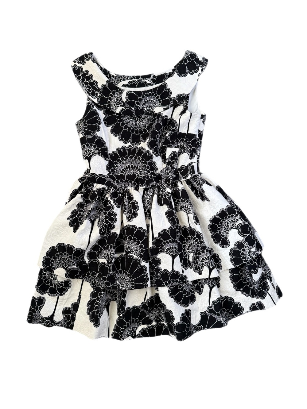Florence Broadhurst For Kate Spade Cameo Black White Floral Dress